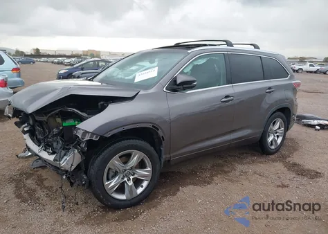 2016 Toyota Highlander Limited Platinum V6 из США, поврежденный, VIN 5TDYKRFH9GS171559